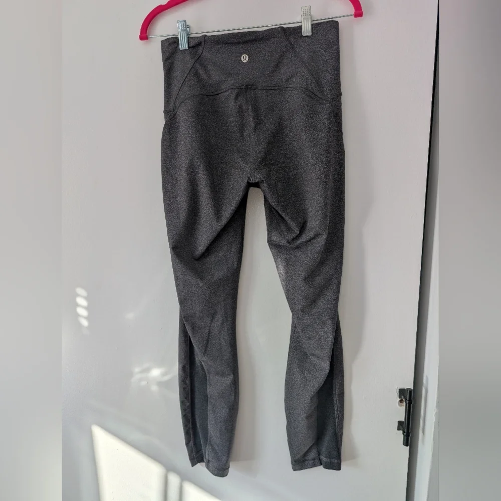 Lululemon Heather Leggings with Charcoal Accents